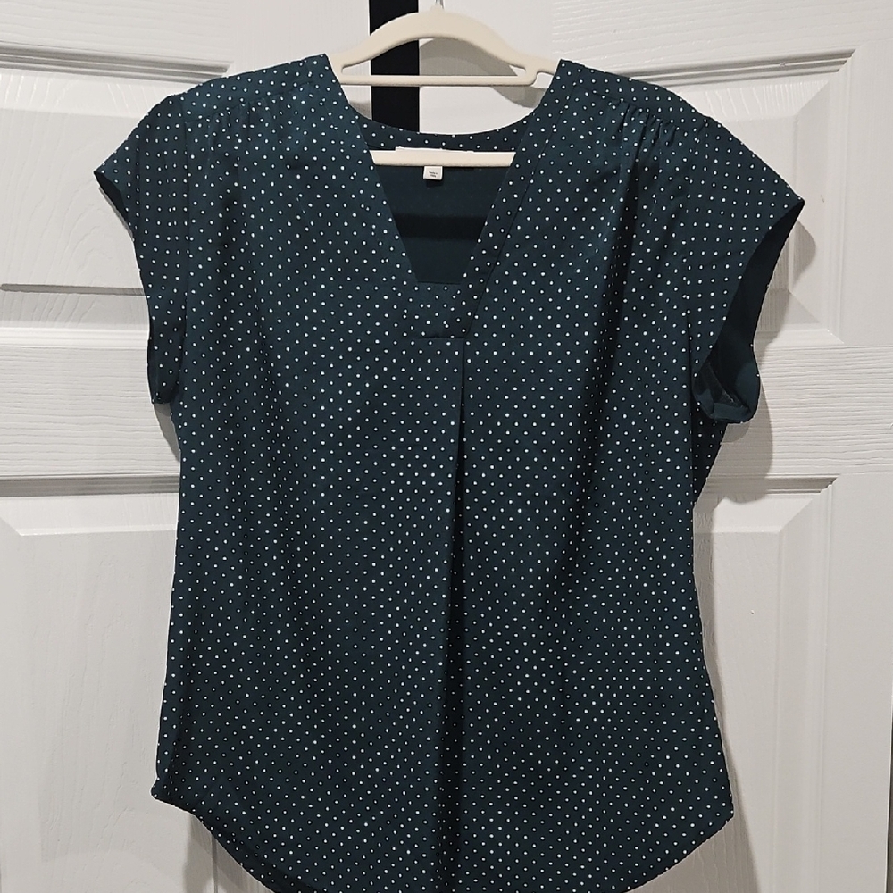Fun2Fun Polka Dot V-Neck Top